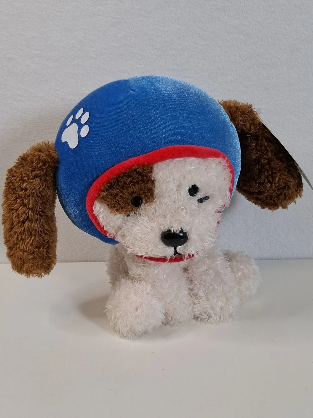 FAO schwartz Plush Dog Toy with Blue Football  Helmet -